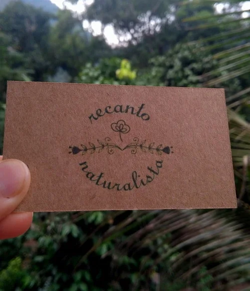 cartao de vista papel kraft