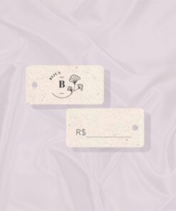 mini tag para anel papel reciclado